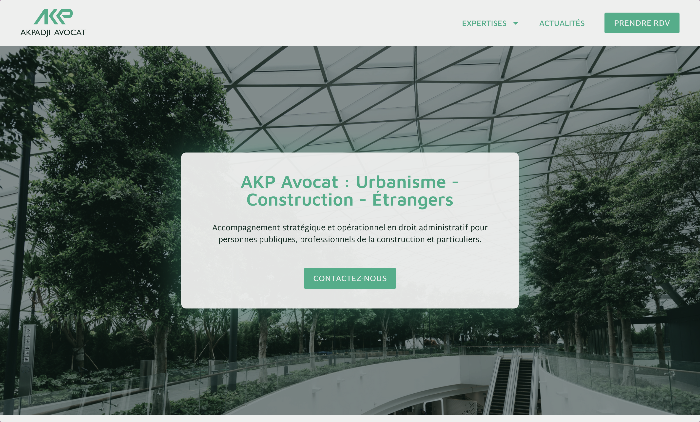 Site AKP Avocat - Interface moderne